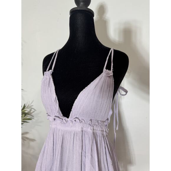 Midi Asymmetrical Fairy Core Hippie Bohemian Grunge Fairy Coachella Dress S - Picture 3 of 8